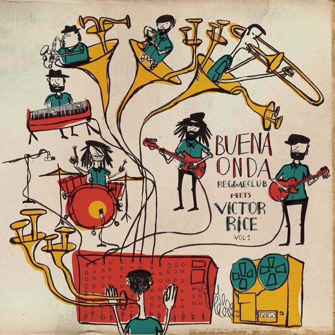 Capa do disco "Buena Onda Reggae Club Meets Victor Rice (Vol. 1)"